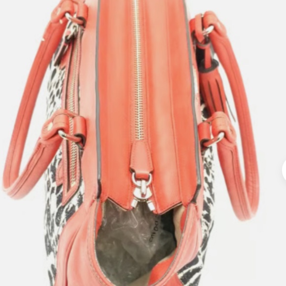 Coach Legacy Haley Red Leather Cheetah Print Handbag - Picture 6 of 6